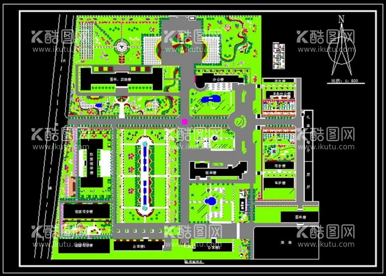 编号：90090212151546195918【酷图网】源文件下载-学校规划图