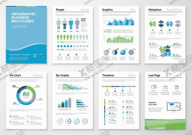 编号：34708404021402301039【酷图网】源文件下载-多样商务图表模板展示