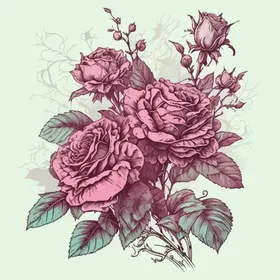 水彩花卉