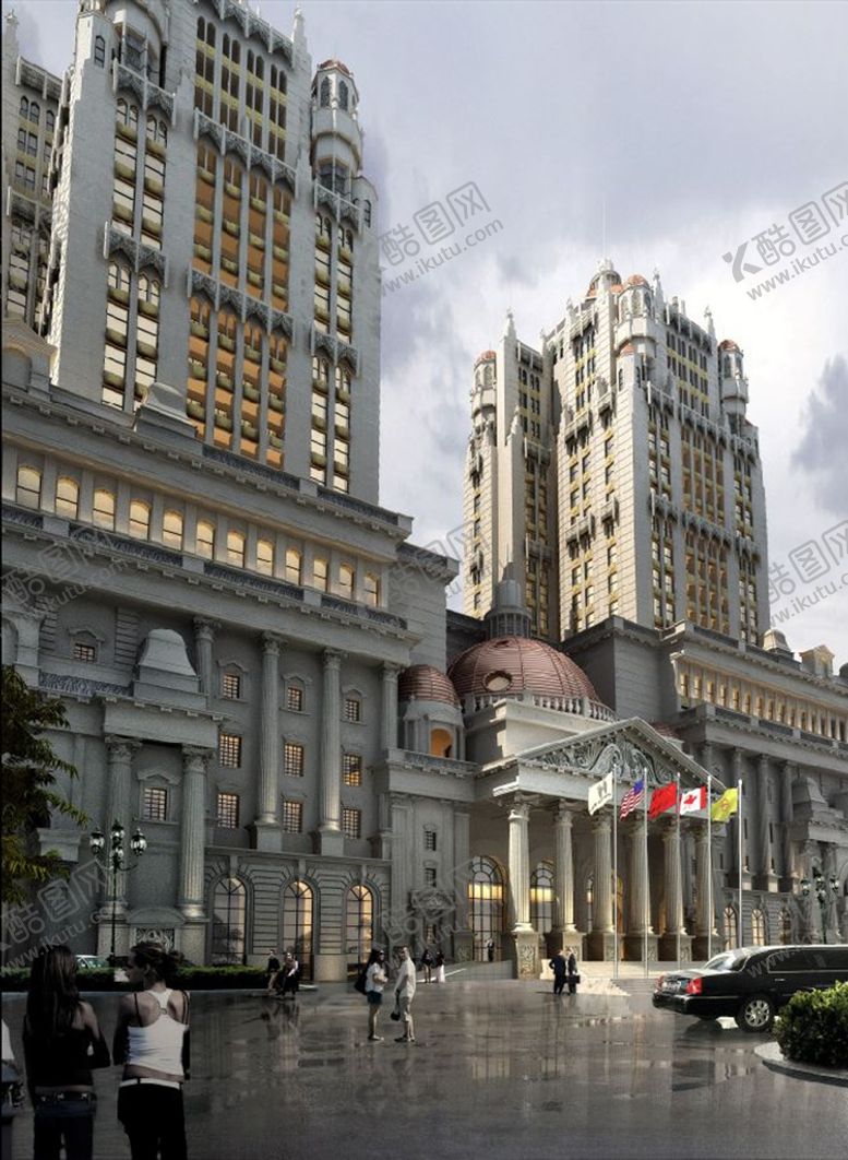 编号：13671909240435131754【酷图网】源文件下载-欧式建筑无贴图