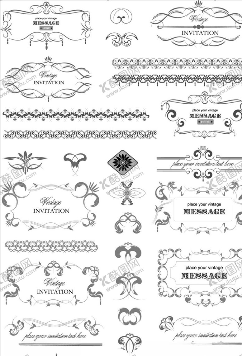 编号：60943210090040466639【酷图网】源文件下载-欧式花纹底纹边框