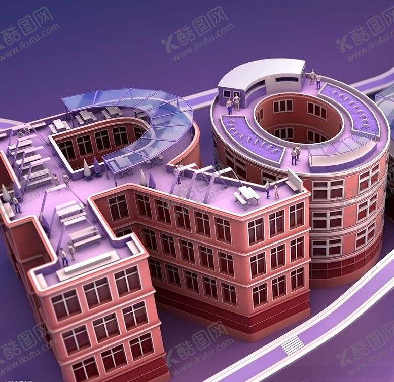 编号：49483909300204148658【酷图网】源文件下载-C4D模型城市主题文字场景