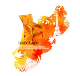 水墨花纹