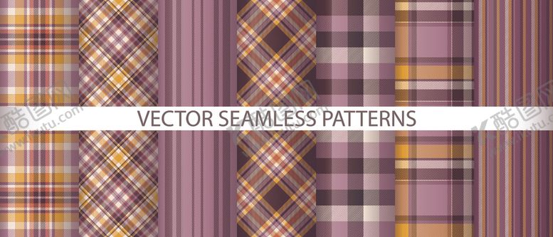 编号：81056009222128263742【酷图网】源文件下载-多彩格子图案设计素材