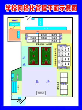 学校网格化管理平面示意图