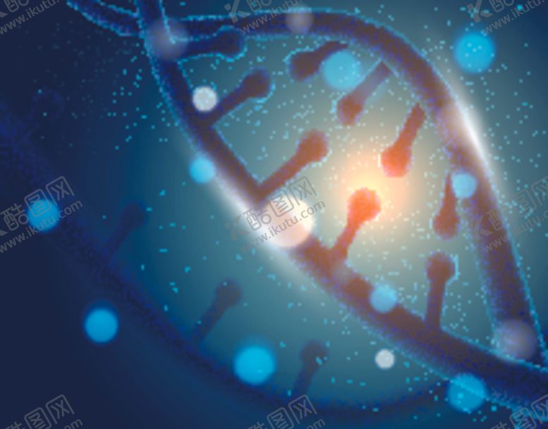 编号：53432909190816123805【酷图网】源文件下载-DNA分子结构水滴光效背景