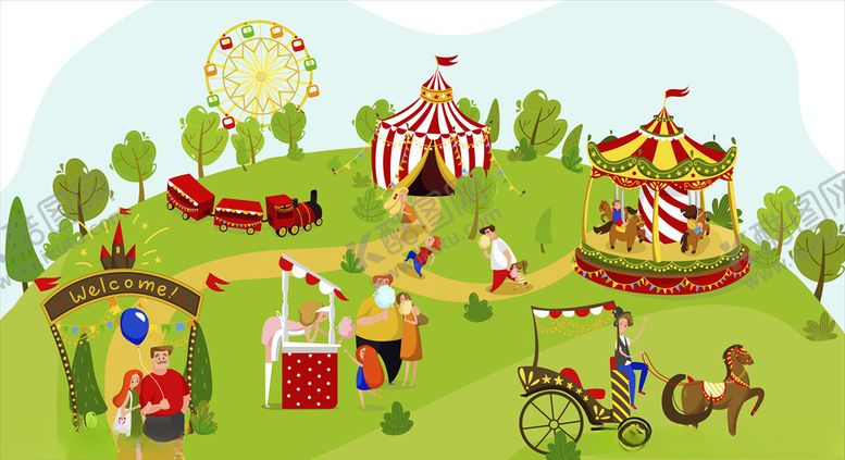 编号：43223310141534207091【酷图网】源文件下载-马戏团