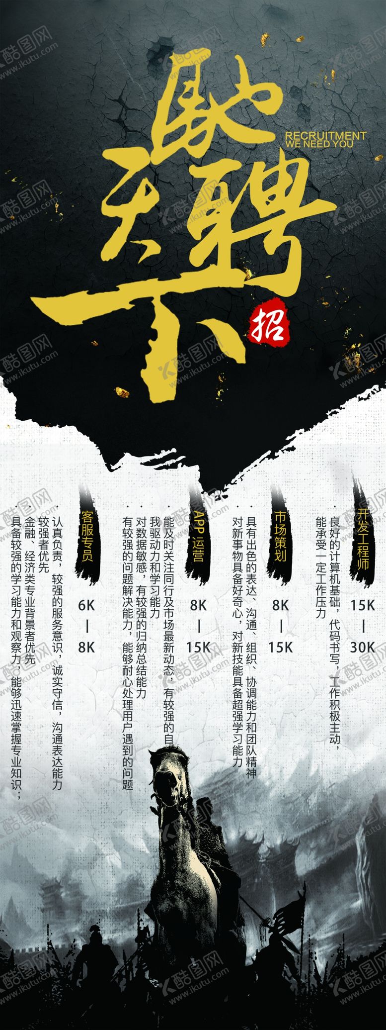 编号：27421612092107082802【酷图网】源文件下载-中国风招聘展架