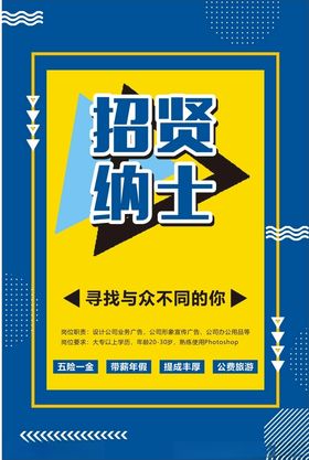 招贤纳士海报