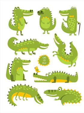 卡通鳄鱼