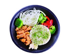 干烧鸡肉板烧饭