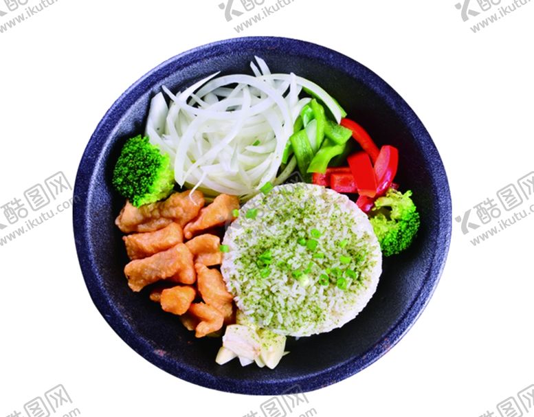 编号：51978307071142539981【酷图网】源文件下载-干烧鸡肉板烧饭