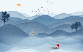 水墨背景墙