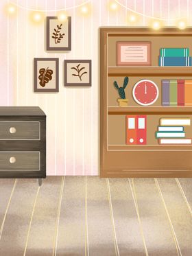 卡通室内背景
