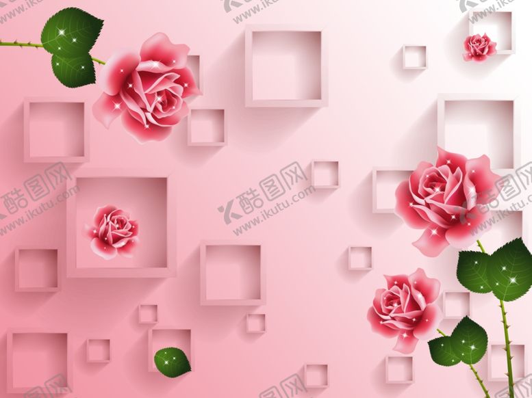 编号：28758106261508514608【酷图网】源文件下载-花卉背景墙