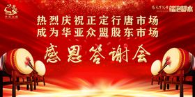红色大气背景学校开业科技