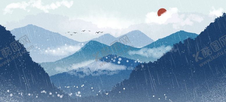 编号：65622804181214106848【酷图网】源文件下载-国画山水画