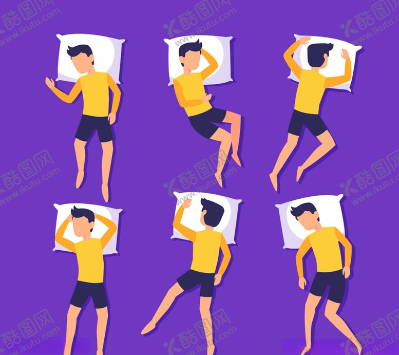 编号：97379609171927367420【酷图网】源文件下载-睡眠休息男子矢量素材