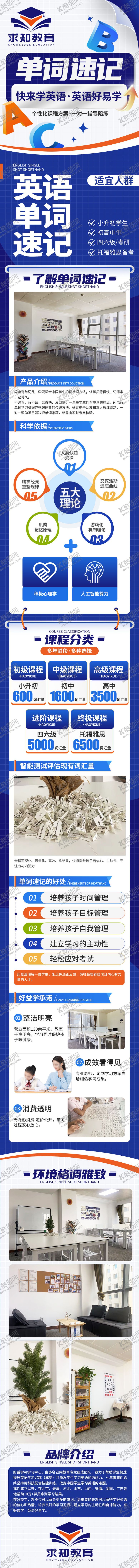 编号：37323910292214038049【酷图网】源文件下载-英语教育培训单词速记详情页