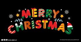欢乐圣诞装饰字体