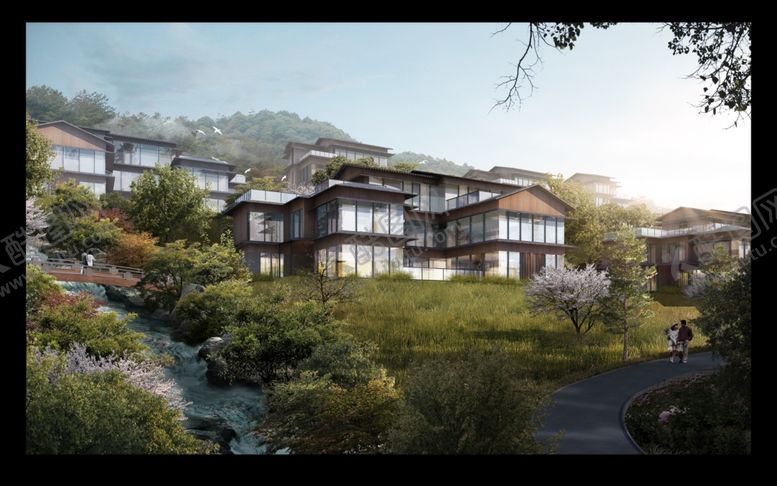 编号：64625505110951253402【酷图网】源文件下载-林中别墅山上木屋