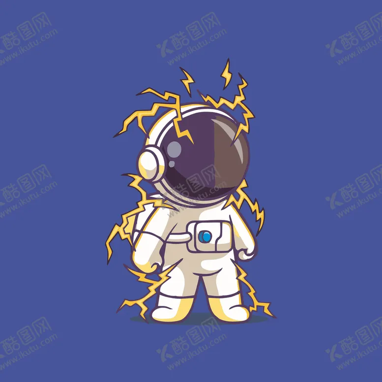 编号：19030302091059083002【酷图网】源文件下载-可爱宇航员卡通矢量儿童插画