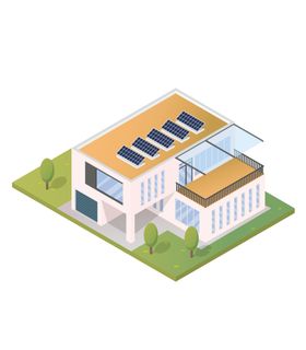 城市建筑塔吊工地街道立体空间插画高楼大厦