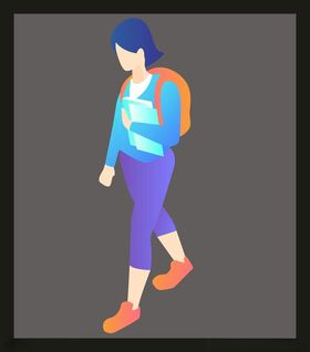 手绘女孩女人美优雅漂亮