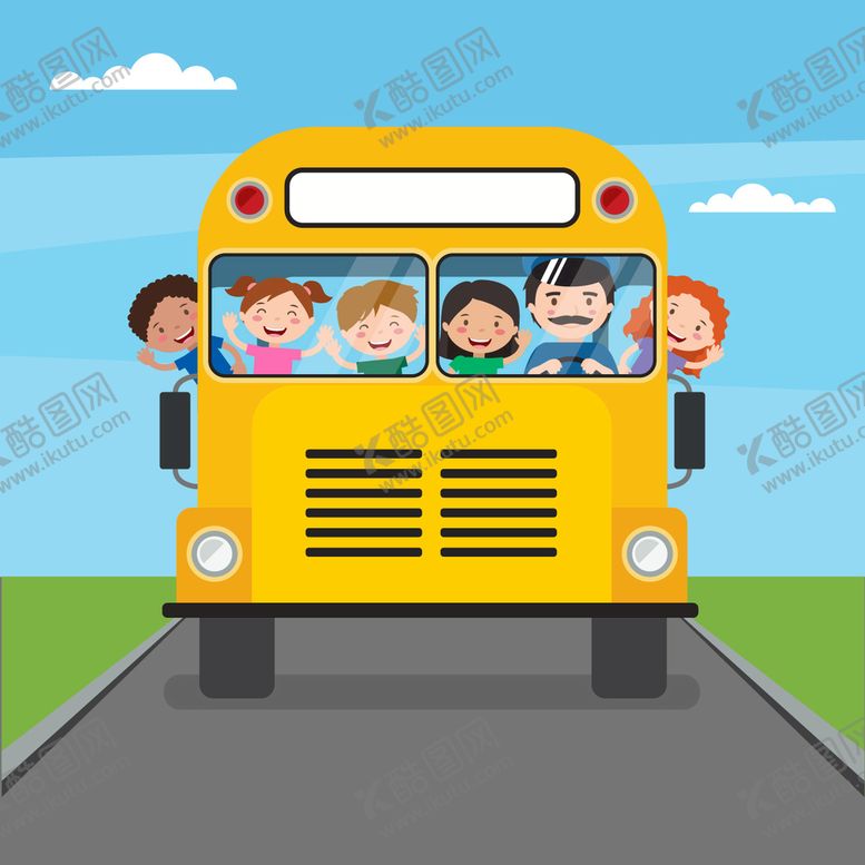 编号：32527910160017049691【酷图网】源文件下载-校车 