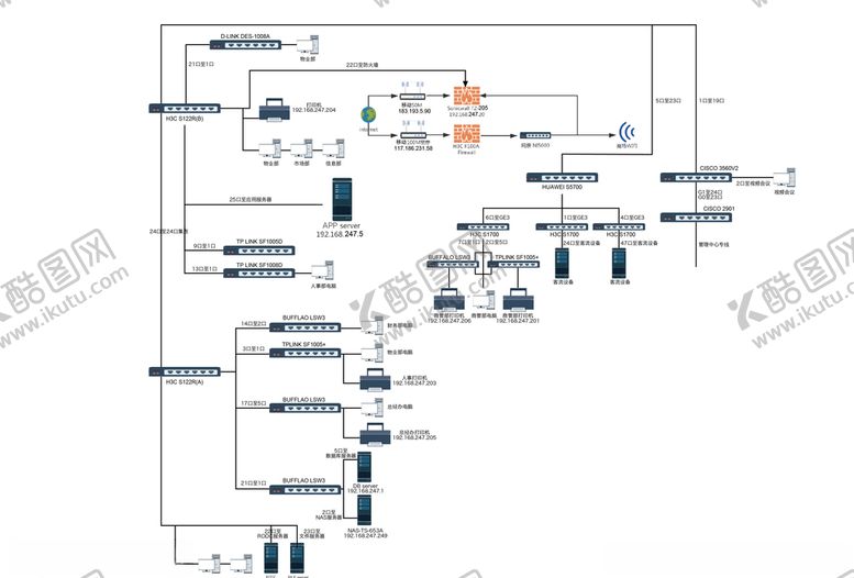 编号：21558709292236117976【酷图网】源文件下载-IT线路图矢量