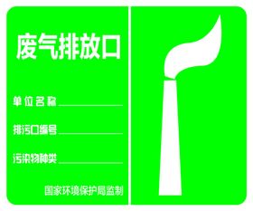 工厂排污标识牌废弃排放口警示牌