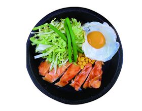 照烧煎蛋鸡排