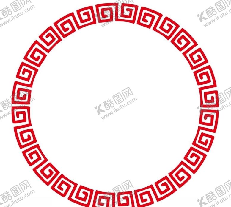 编号：67583809261717488629【酷图网】源文件下载-矢量圆形回形纹