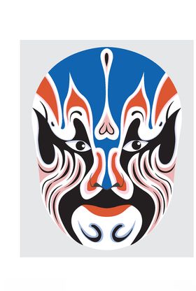 中国风传统京剧脸谱