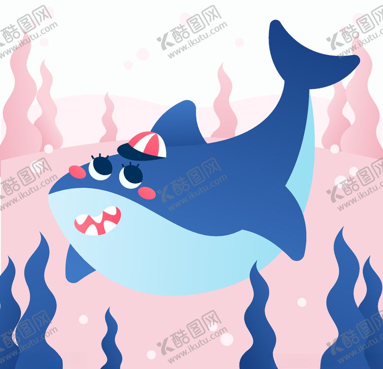 编号：57282607050927117612【酷图网】源文件下载-手绘矢量鲨鱼