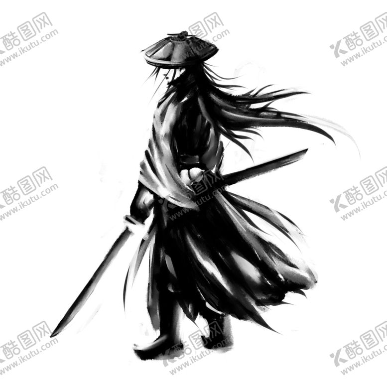 编号：98401709150412548944【酷图网】源文件下载-水墨侠客