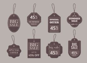 复古促销吊牌