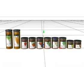 c4d模型收纳罐调料罐