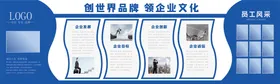 企业文化墙发展历程简介公司宣传栏