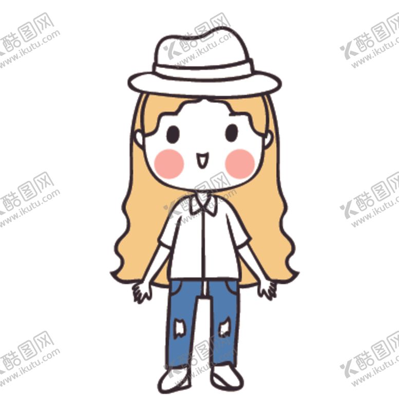 编号：15776907131401199241【酷图网】源文件下载-可爱人物形象插画