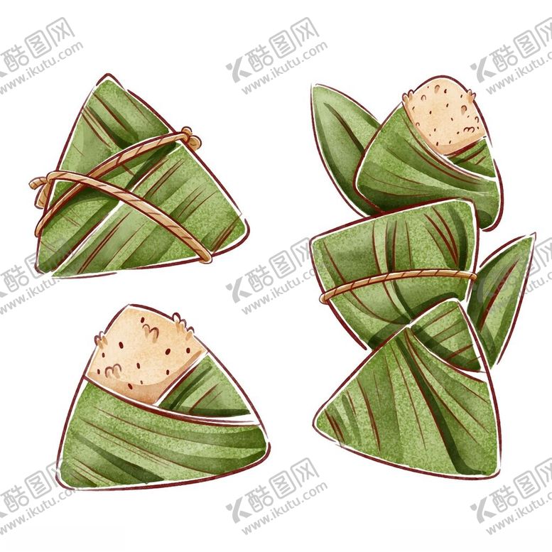 编号：35468205242242366511【酷图网】源文件下载-美味粽子端午节美食