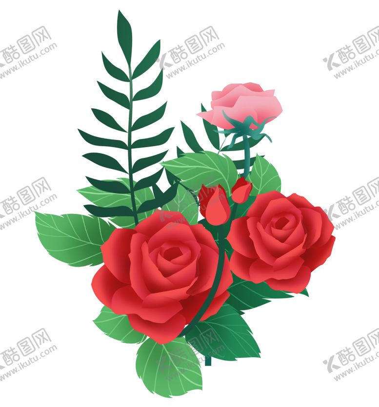 编号：66001104301205225330【酷图网】源文件下载-浪漫情人节520七夕玫瑰花图片
