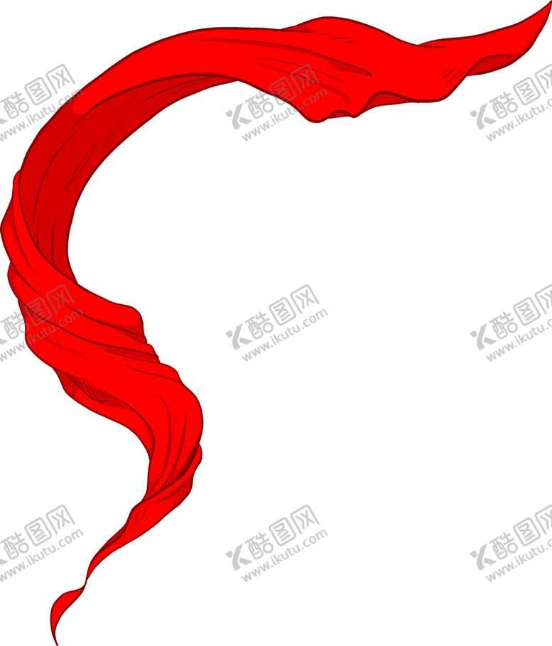 编号：61616706170736259044【酷图网】源文件下载-飘扬的红绸带