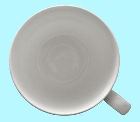 白色空杯子