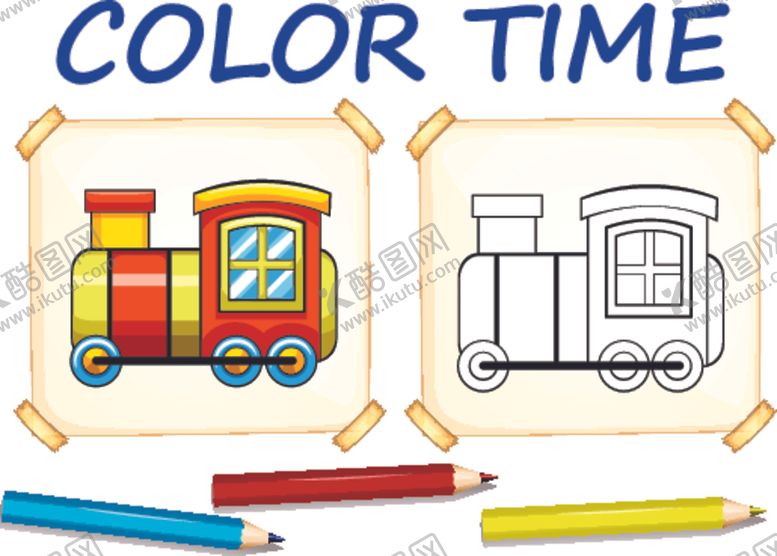 编号：40355409291014207025【酷图网】源文件下载-卡通着色卡片