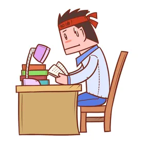 高考素材图片必胜培训手绘