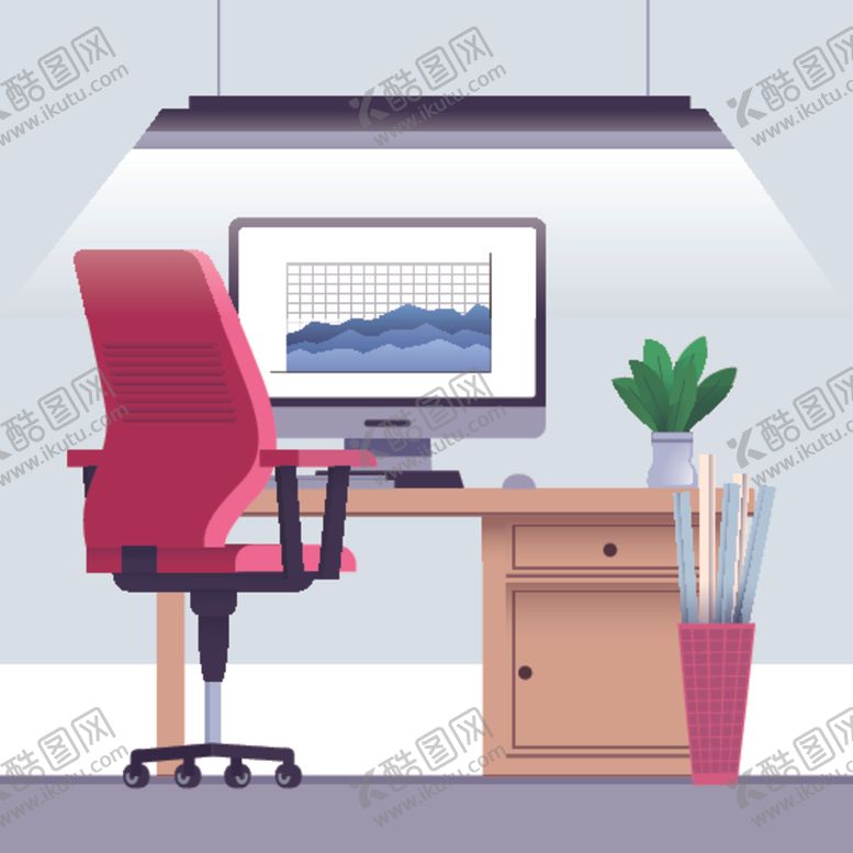 编号：45893109211445048604【酷图网】源文件下载-高端商务办公扁平化矢量插画