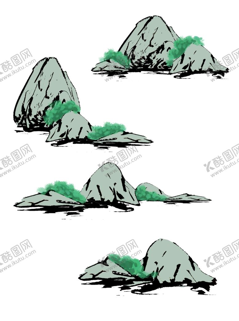 编号：61822802031150133367【酷图网】源文件下载-石山石头元素