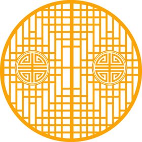 中式雕花边框