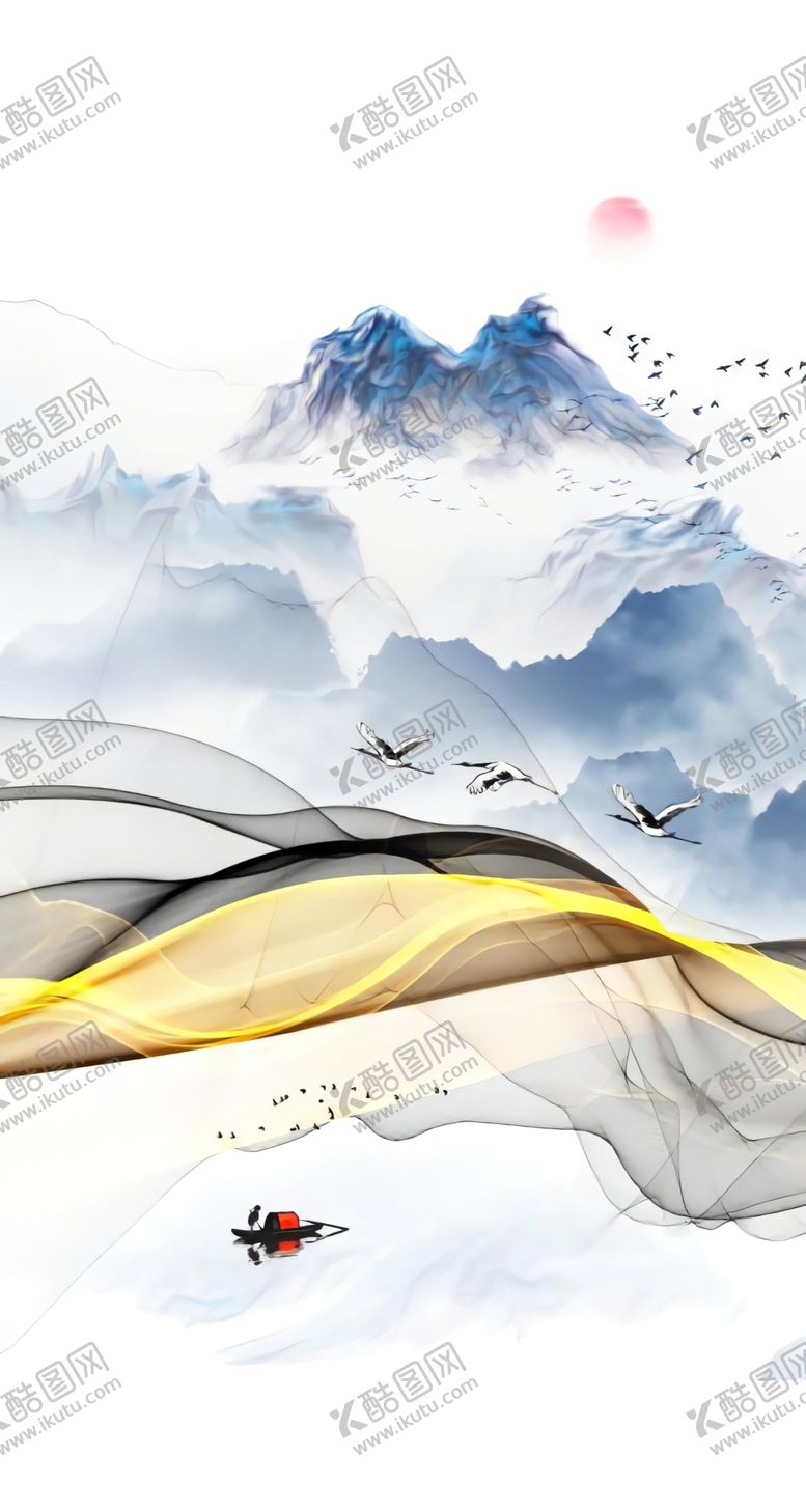 编号：21393205022008384406【酷图网】源文件下载-山水装饰画